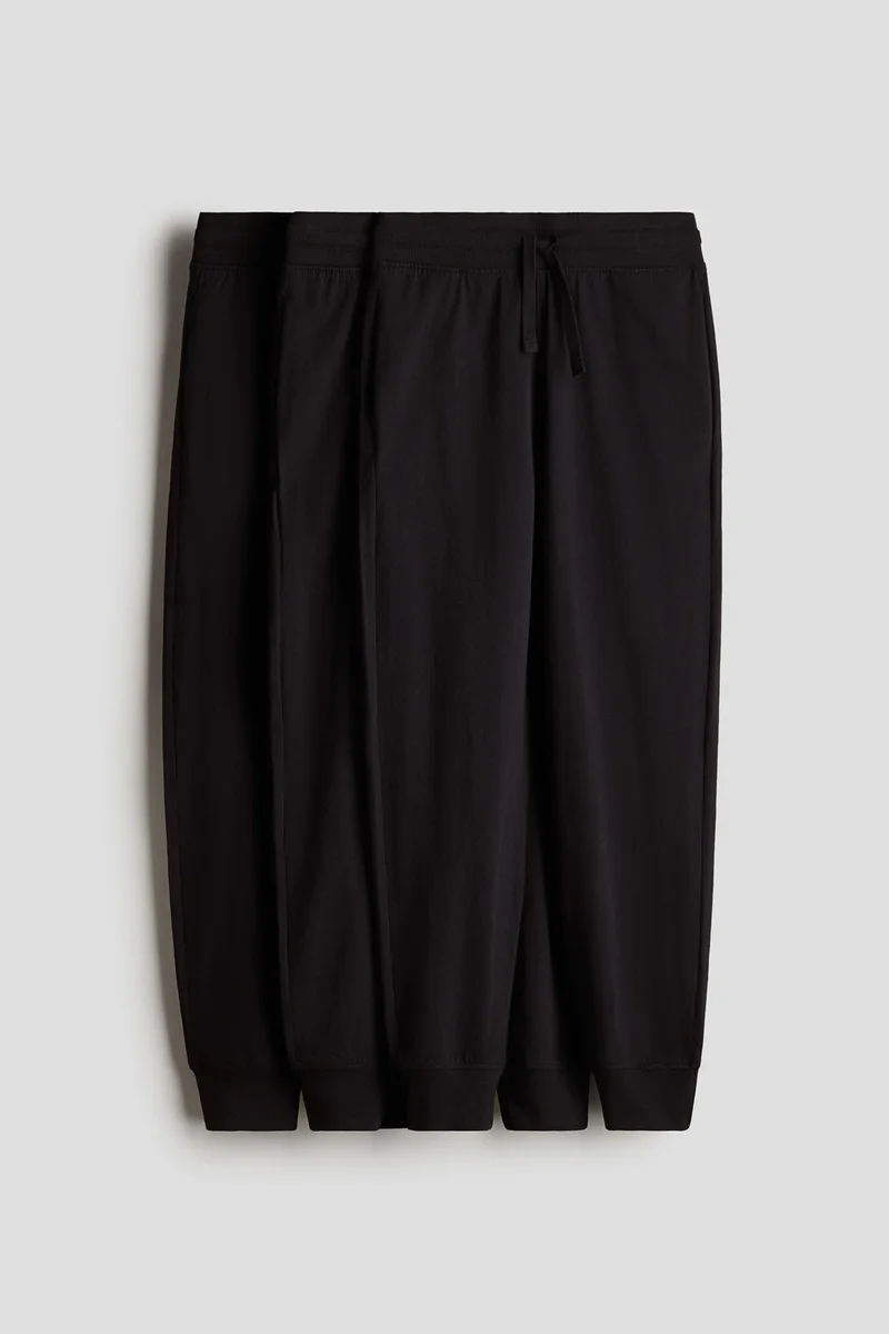 اتش اند ام بنطلون رياضي من جيرسيه القطن عبوة من 3 قطع