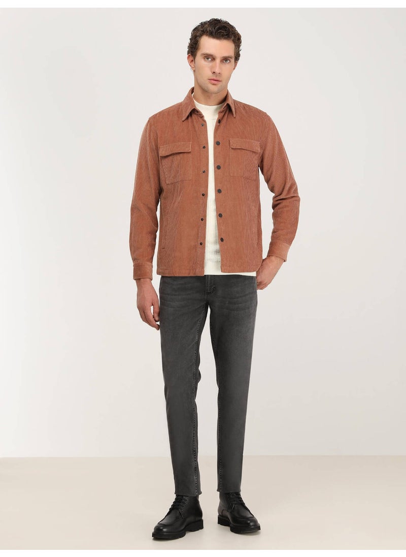 Kip - Ecru Half Turtleneck Patterned Cotton Blend Sweater - Image 1