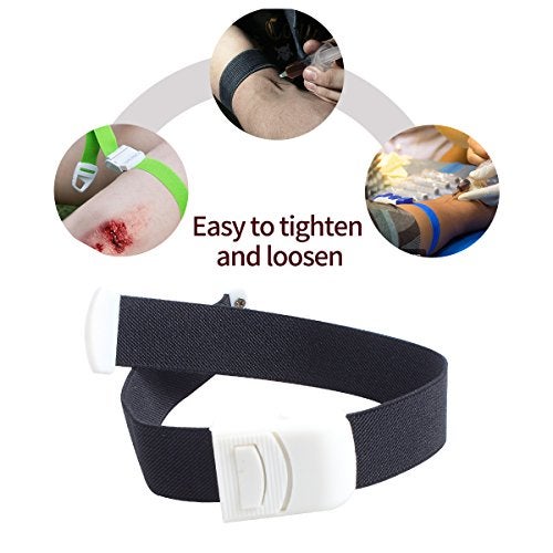 Ewinever 6-Pack Tourniquet Elastic First Aid Quick Release Medical Sport Emergency Buckle Band - Image 5