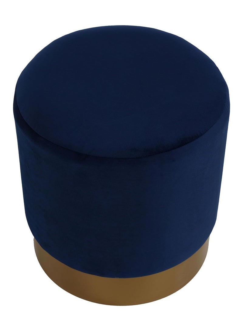 MAPLE HOME DECORATION Maple Home Modern Round Ottoman Accent multifunctional Gold Plating Base Velvet Upholstered Footrest Mushroom Stool Soft Padded Seat Vanity Chairs Make-up Living Room Bedroom Patio Furniture  - Image 2