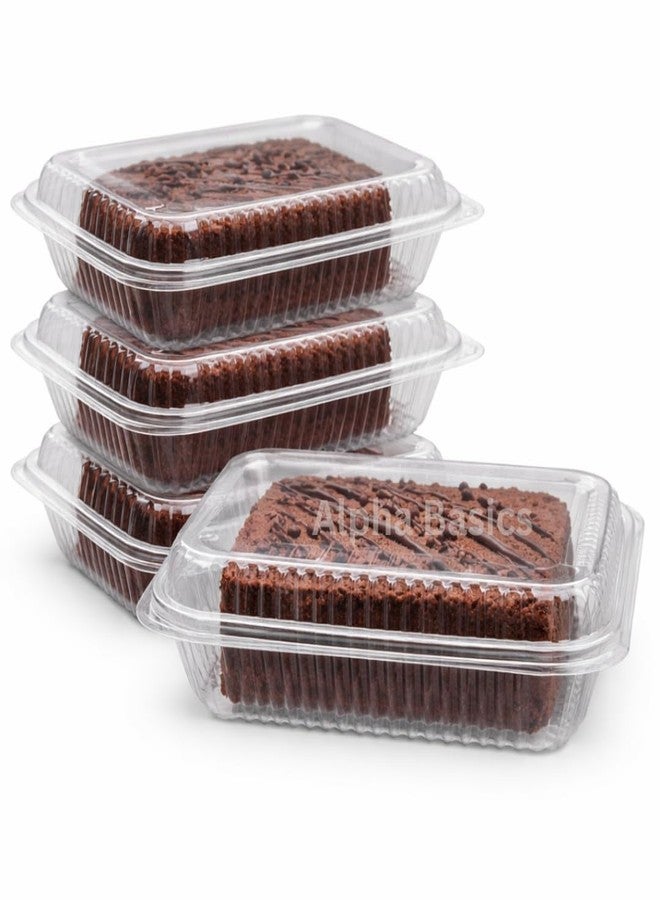 Alpha Basics Pack of 25 Transparent Hinged Pet Containers PL brownie box - Image 3