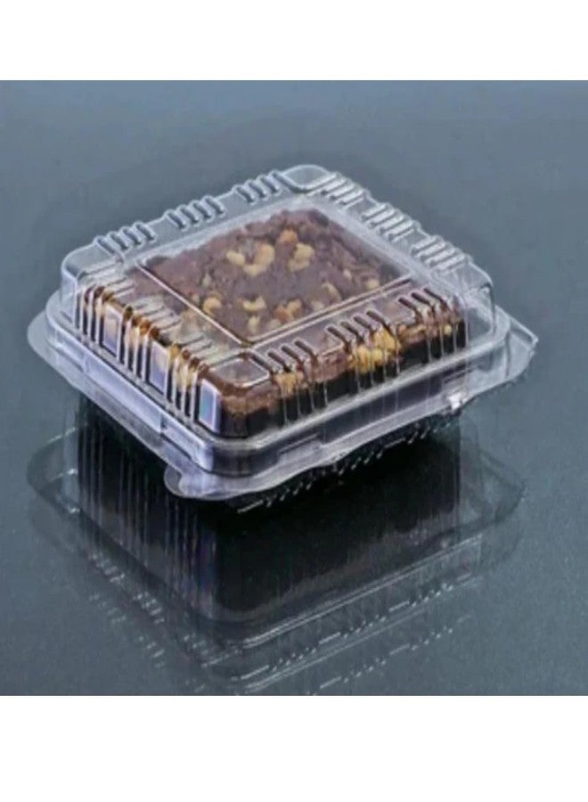 Alpha Basics Pack of 25 Transparent Hinged Pet Containers PL brownie box - Image 4