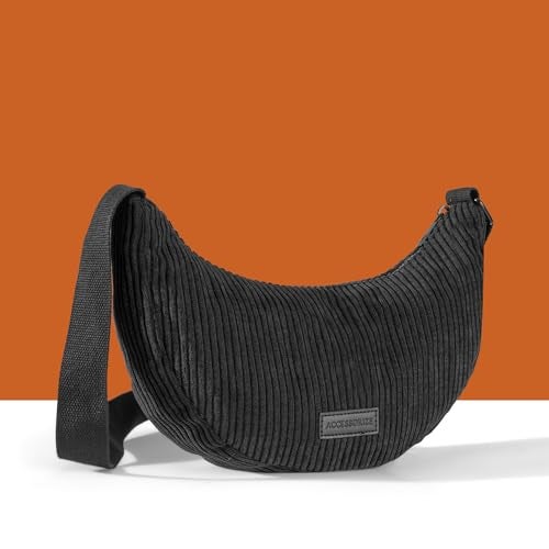 Accessorize London Women's Black Cord Sling Bag | crossbody sling bag for women stylish|Ladies Adjustable Strap sling bag| Spacious shoulder bag for woman - Image 3