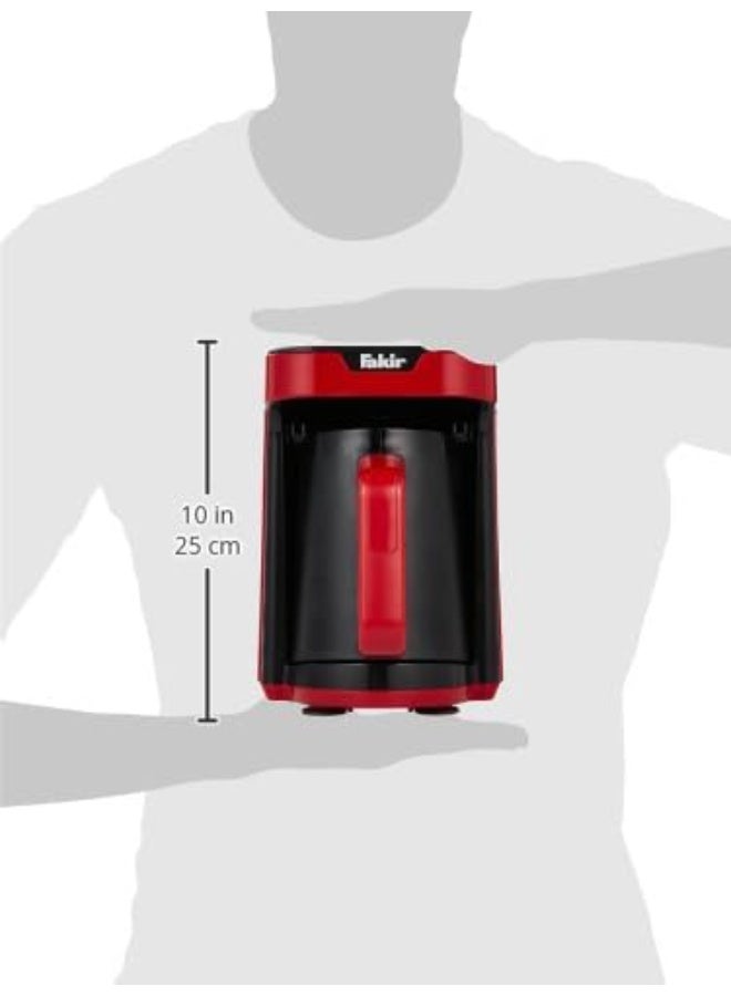 Fakir Kaave Mono Turkish Coffee Machine, 4 Cups, 535W, Automatic Brewing, Luminasense Anti-Overflow Technology, Red/Black - Image 4