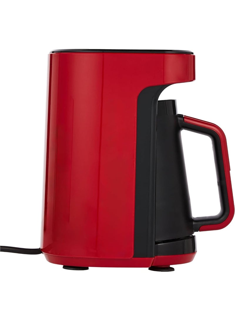 Fakir Kaave Mono Turkish Coffee Machine, 4 Cups, 535W, Automatic Brewing, Luminasense Anti-Overflow Technology, Red/Black - Image 3
