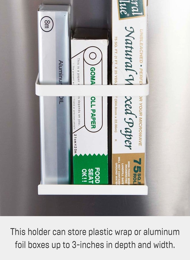 YAMAZAKI Home Plate Magnet Wrap Or Aluminim Foil Holder - Kitchen Storage, Magnetic Organizer - Steel - Image 4