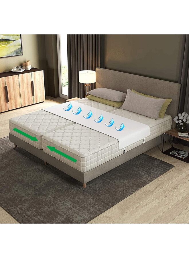 Premium Bed Bridge Twin to King Converter Kit, Split King Gap Filler for Adjustable Bed, Bed Bridge for Split King Adjustable - Twin Bed Connector to Make a King (Color : WHITE) - Image 1