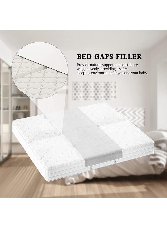 Premium Bed Bridge Twin to King Converter Kit, Split King Gap Filler for Adjustable Bed, Bed Bridge for Split King Adjustable - Twin Bed Connector to Make a King (Color : WHITE) - Image 2