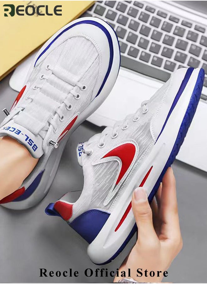 REOCLE Men's Sneakers Breathable Sports Sneakers Fashion Running Shoes Blade Non Slip Soft Sole Casual Athletic Walking Shoes Casual Lightweight Tennis Shoes  - Image 3