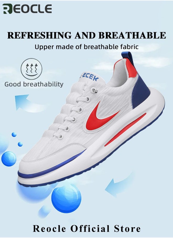 REOCLE Men's Sneakers Breathable Sports Sneakers Fashion Running Shoes Blade Non Slip Soft Sole Casual Athletic Walking Shoes Casual Lightweight Tennis Shoes  - Image 4