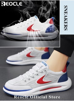 REOCLE Men's Sneakers Breathable Sports Sneakers Fashion Running Shoes Blade Non Slip Soft Sole Casual Athletic Walking Shoes Casual Lightweight Tennis Shoes  - Image 5