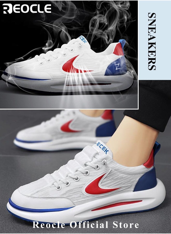 REOCLE Men's Sneakers Breathable Sports Sneakers Fashion Running Shoes Blade Non Slip Soft Sole Casual Athletic Walking Shoes Casual Lightweight Tennis Shoes  - Image 5