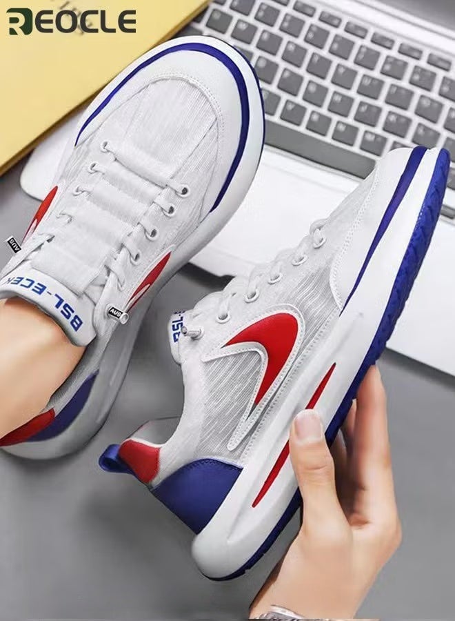 REOCLE Men's Sneakers Breathable Sports Sneakers Fashion Running Shoes Blade Non Slip Soft Sole Casual Athletic Walking Shoes Casual Lightweight Tennis Shoes - Image 3