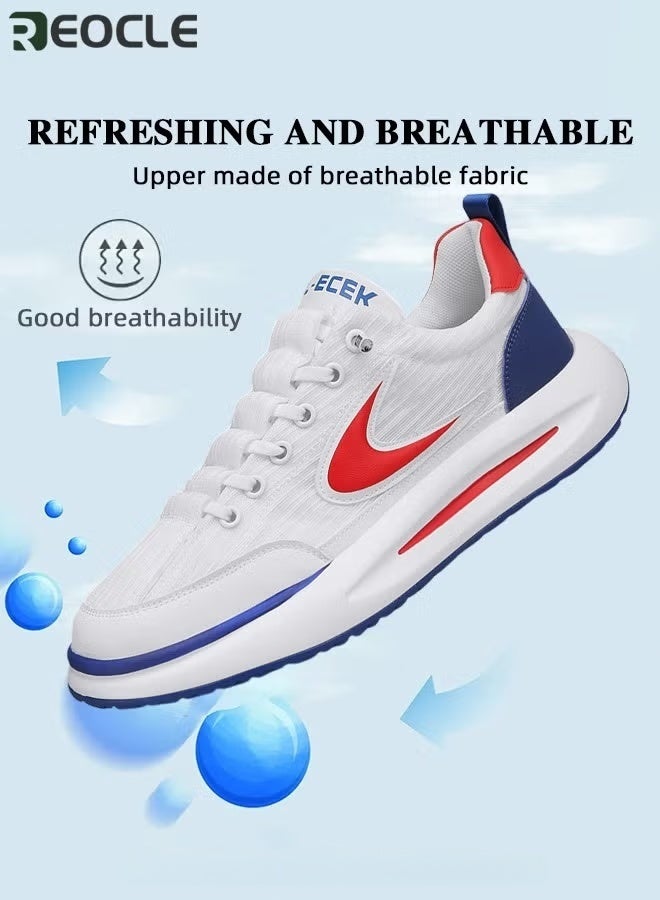 REOCLE Men's Sneakers Breathable Sports Sneakers Fashion Running Shoes Blade Non Slip Soft Sole Casual Athletic Walking Shoes Casual Lightweight Tennis Shoes - Image 4