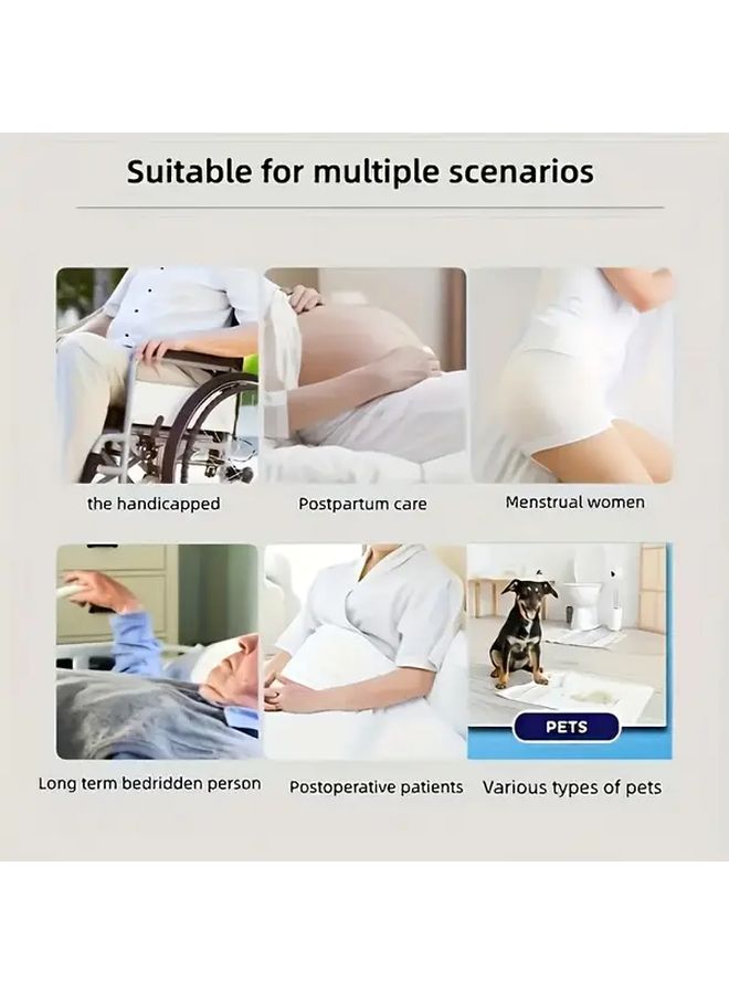 Blue 19.69x27.56 Inch Washable Reusable Protective Pad Leak Proof Quick Dry Breathable - Image 4