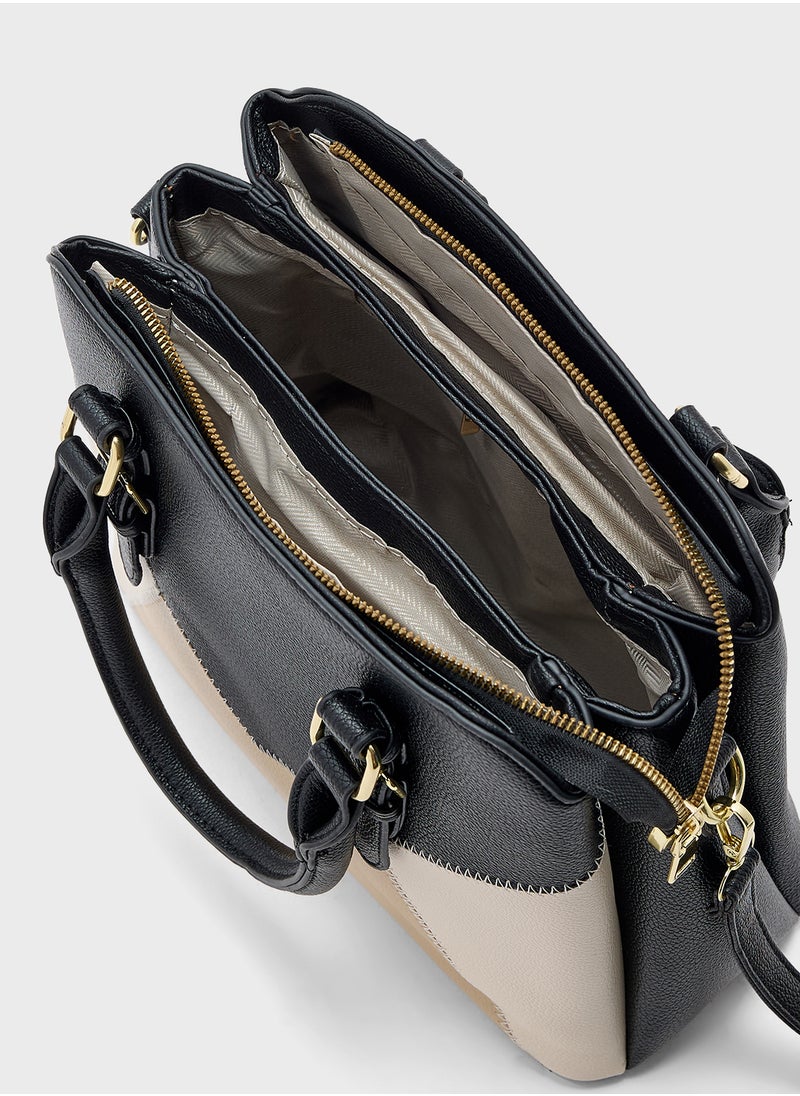ELLA Color Block Satchel  - Image 5