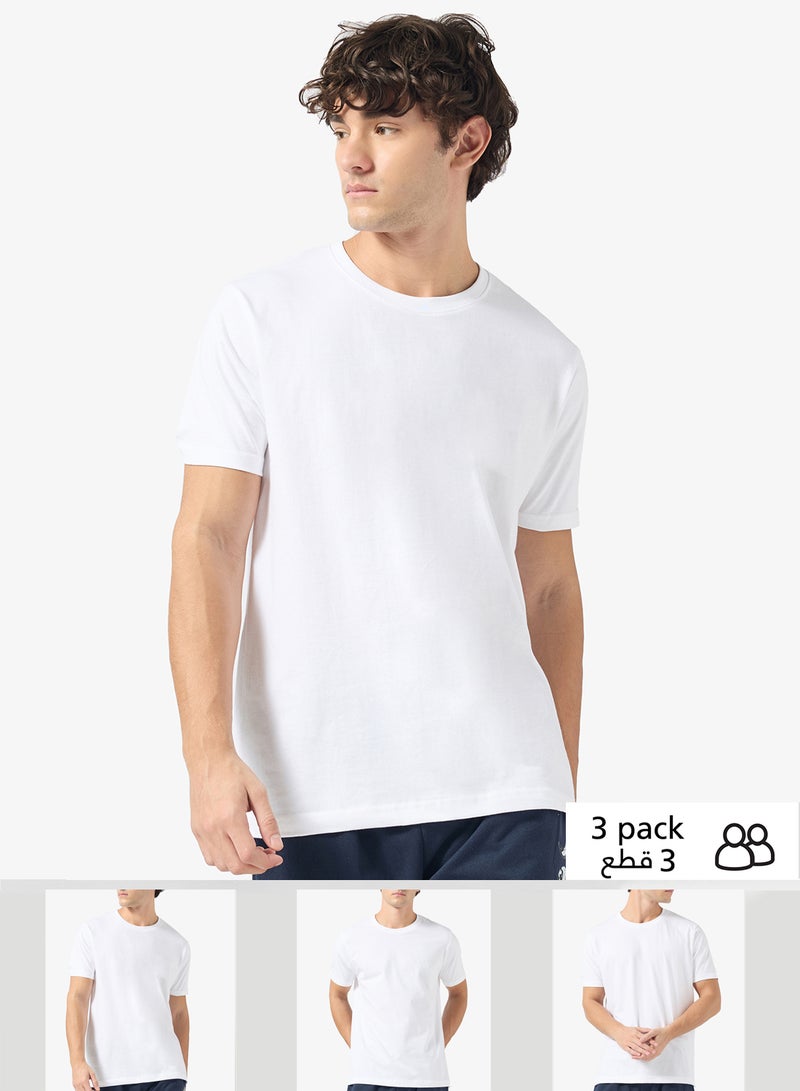 Seventy Five Basics Pack of 3 Round Neck T-Shirt - Image 1