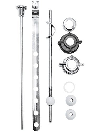 PF WaterWorks PF0909 PopUp Drain Repair Kit Threaded Adjustable Center PivotBall Rod with 3 Nuts Gasket 3 Sizes of Balls with Pull RodLinkage Chrome