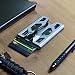 GOVO Aluminum GOVO Badge HolderWallet_ Durable ID Card Holder with Metal Clip and 4 Cards Slot Silver - Image 2