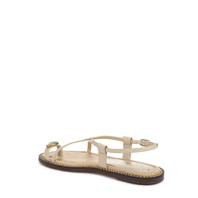 Sam Edelman BEIGE Tenly Toe Strap Sandal for Women | Best Price UAE
