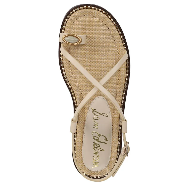 Sam Edelman BEIGE Tenly Toe Strap Sandal for Women | Best Price UAE