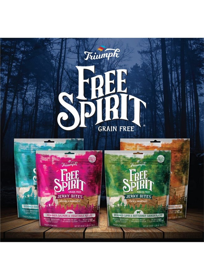 TRIUMPH - Triumph Free Spirit Grain Free Salmon and Vegetable Recipe Jerky Bites Soft Dog Treats | 24 oz - Image 1