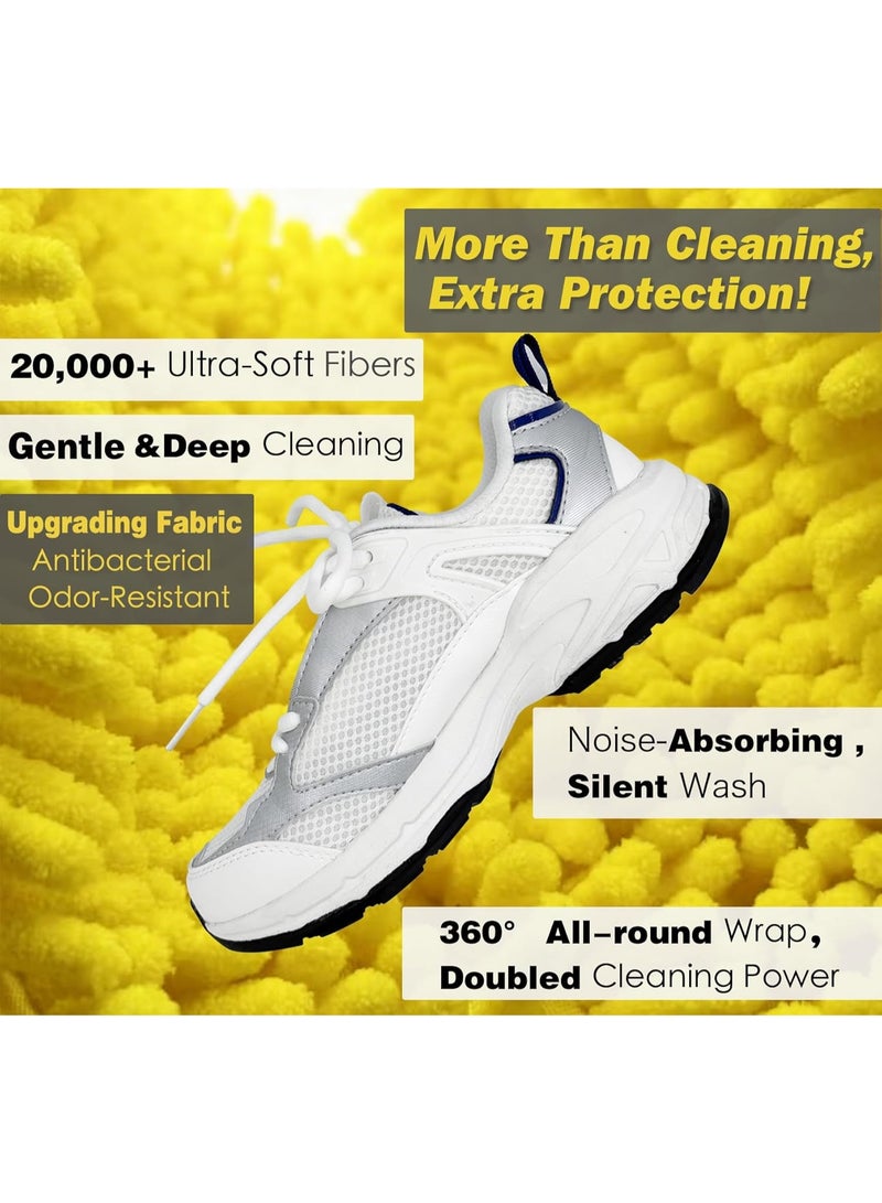 Reusable ultra-fine fiber shoe washing bag, specifically designed for washing machines, with anti deformation protection and shoe washing storage bag - Image 5