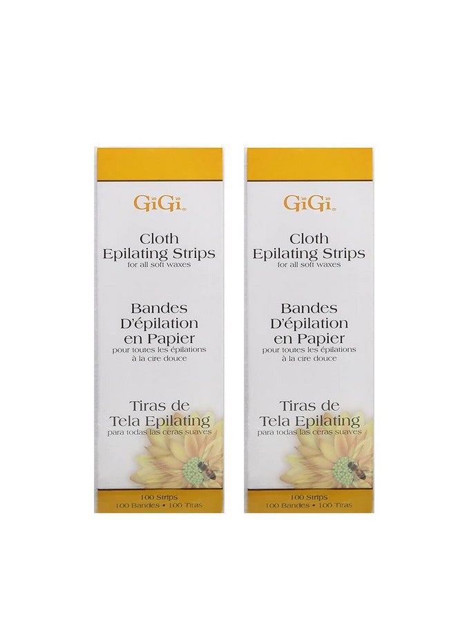 GiGi - Igi Cloth Epilating Strips 100 Count Large 3 X 9 (Pack Of 2) - Image 1