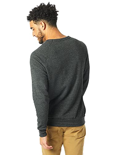 Alternative mens Champ Eco-fleece fashion sweatshirts, Eco Black, X-Large US - Image 2