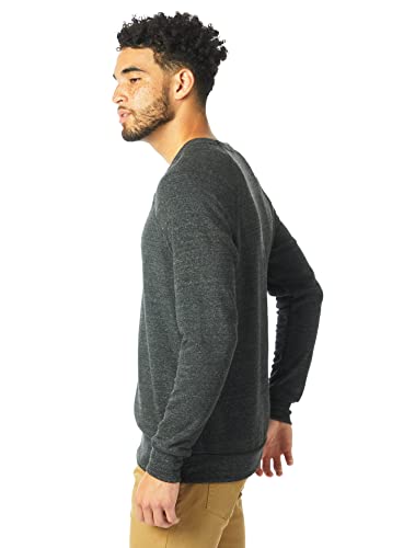 Alternative mens Champ Eco-fleece fashion sweatshirts, Eco Black, X-Large US - Image 3
