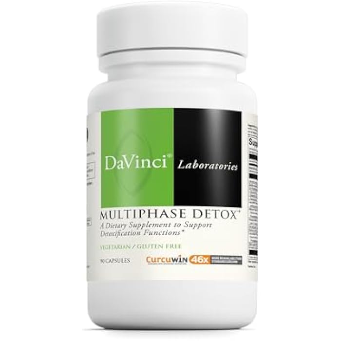 DAVINCI Laboratories MultiPhase Detox - Support Supplement for Healthy Kidney, Liver & Colon Function - Antioxidant & Detoxification Support Supplement* - Vegetarian & Gluten Free - 90 Capsules - Image 1