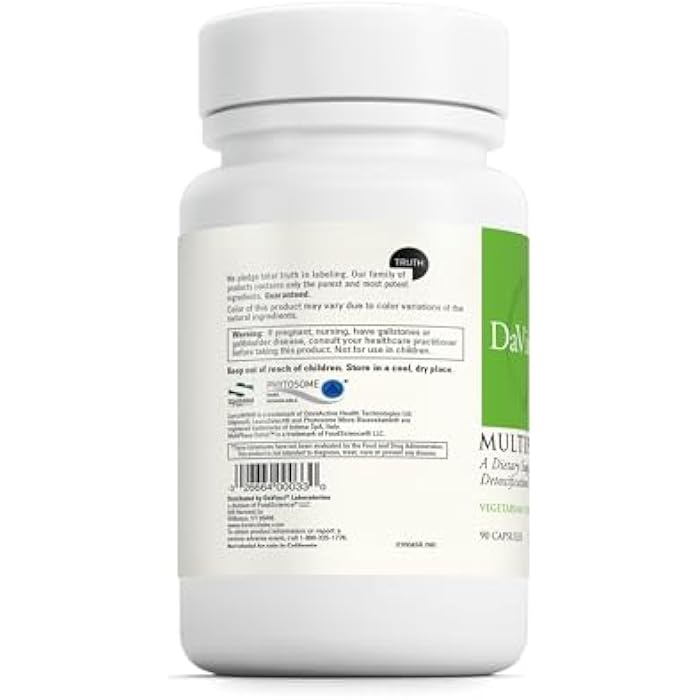 DAVINCI Laboratories MultiPhase Detox - Support Supplement for Healthy Kidney, Liver & Colon Function - Antioxidant & Detoxification Support Supplement* - Vegetarian & Gluten Free - 90 Capsules - Image 3