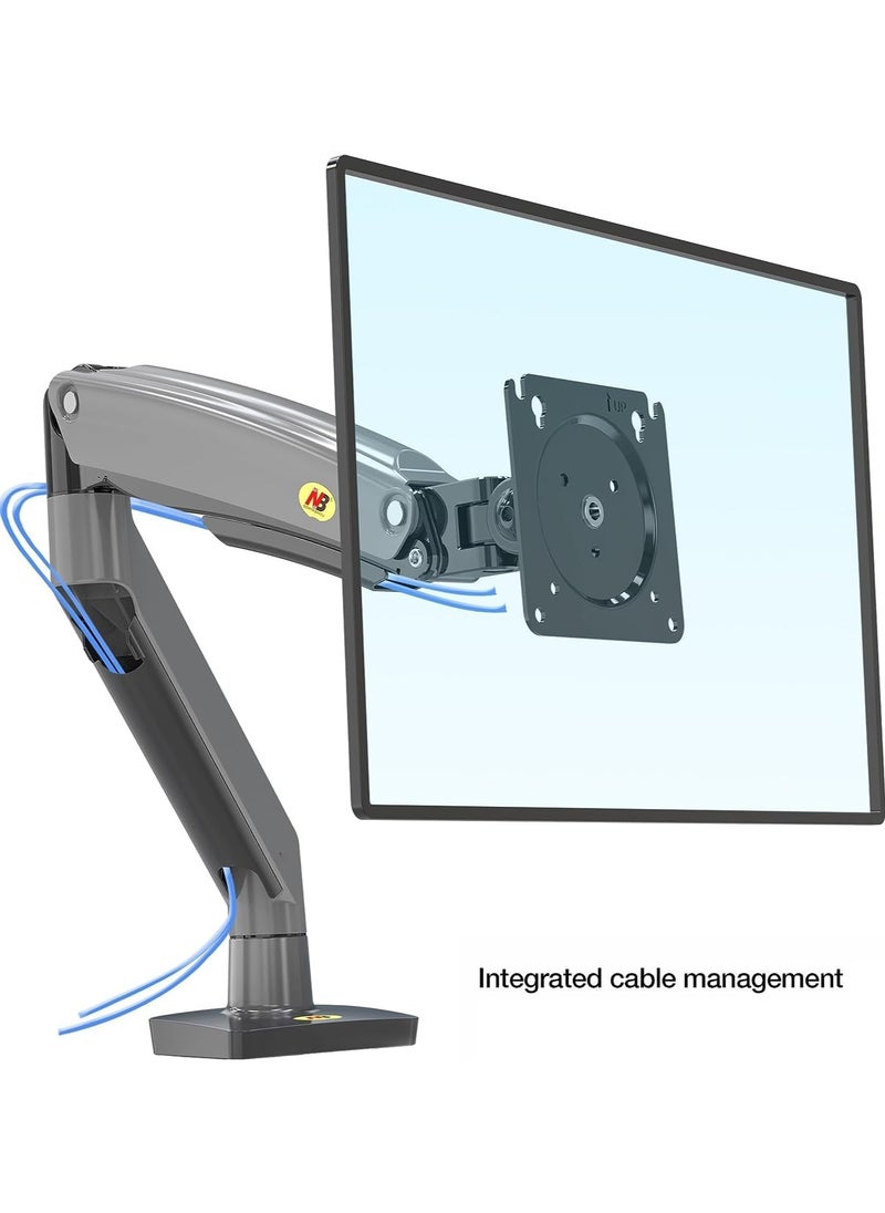 NB NORTH BAYOU - North Bayou Gas Strut Monitor Mount Model G70 for 22"-35" Monitors 2-12kg Gunmetal Grey - Image 1