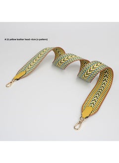 Arabest 1 x 5 pcs Bohemian Weave Strap Wide Crossbody #22 yellow skin head +5cm(V pattern) 