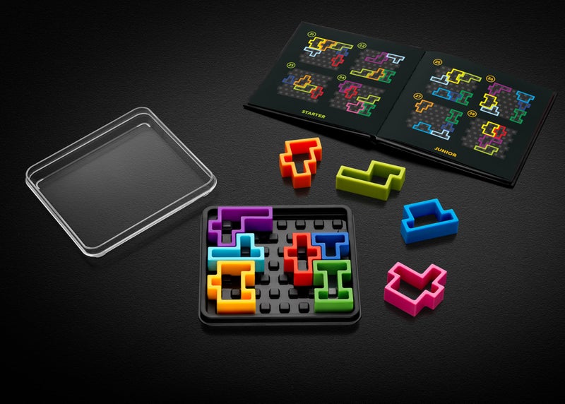 SmartGames IQ Deluxe: Square - The New IQ Series for Ages 14 - Adult with 120 Challenges Featuring a Larger Display and Travel Case - Image 2