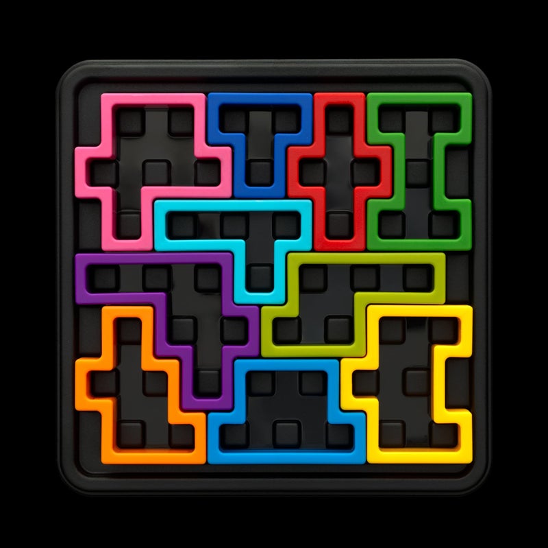 SmartGames IQ Deluxe: Square - The New IQ Series for Ages 14 - Adult with 120 Challenges Featuring a Larger Display and Travel Case - Image 3