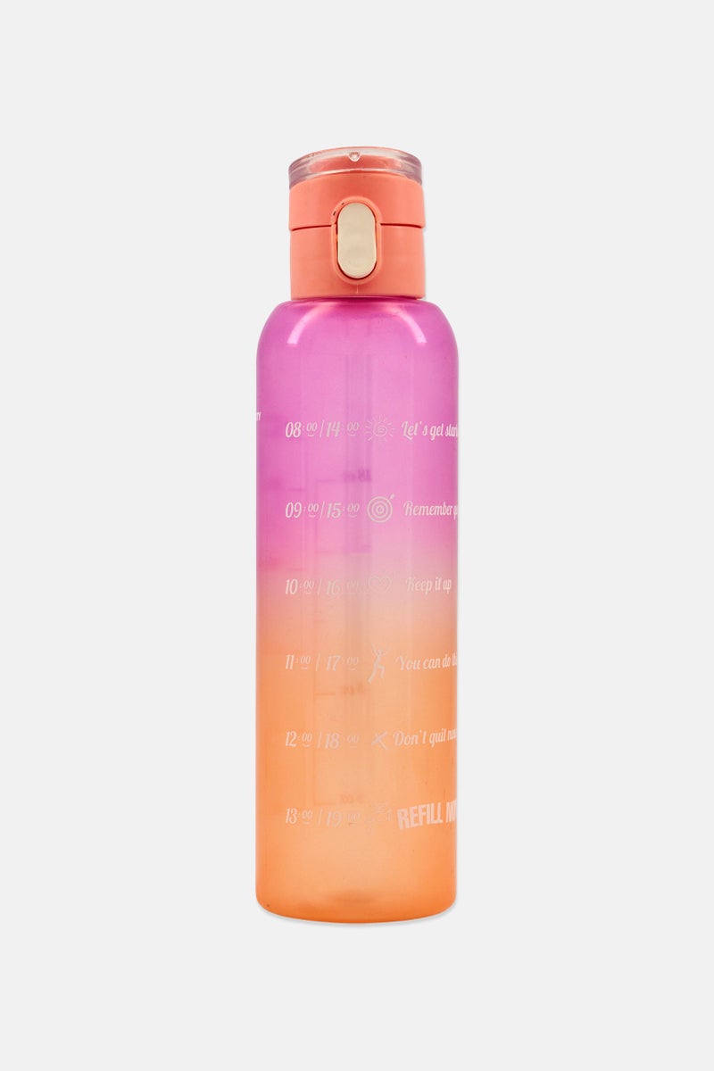 HEREVIN Plastic Motivation Water Bottle 750 ml, Multicolor - Image 1