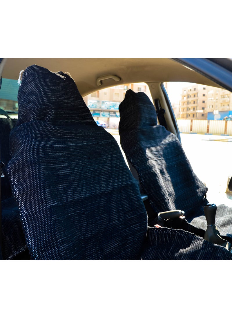 Egypt Antiques A set of two pieces (Zatoni) vintage car seat width 70 cm length 150 cm cotton 100%  - Image 2