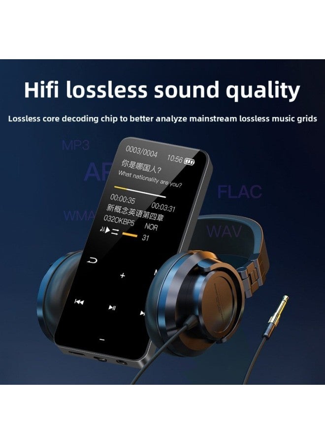 Bluetooth Mp3 English Listening Walkman Student Version Small Portable Mp4 Slim Mp5 Music Player-Body Color:Silver [metal Shell] + Sound Dictionary + Bluetooth-Memory Capacity:16GB + Full Set Of Accessories  - Image 5