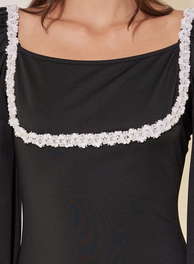 Take Two Lace Trim Dress - Image 4