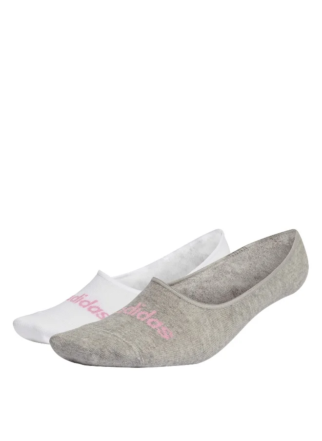 Adidas adidas thin linear ballerina 2 pair pack unisex no show socks