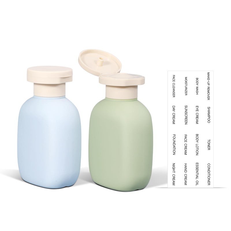 ASEVAT 3.4oz Travel Bottle with Flip Cap, Leak Proof Squeeze Bottles, Refillable Plastic Travel Containers for Creams, Lotion, Foundation, Shampoo, Conditioner - Image 1