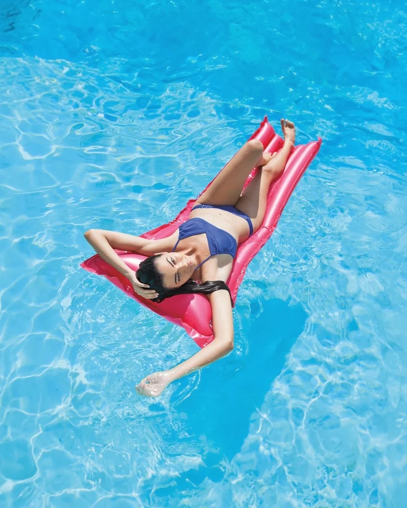 INTEX Plain Colored Sea Bed - Pool Bed - Inflatable Sea Bed - Inflatable Bed - Sea Bed 183X69 Cm.
