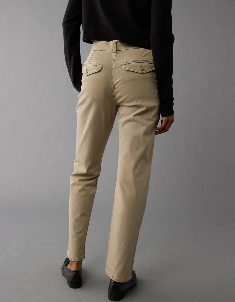 American Eagle AE Stretch Super High-Waisted Straight Trouser