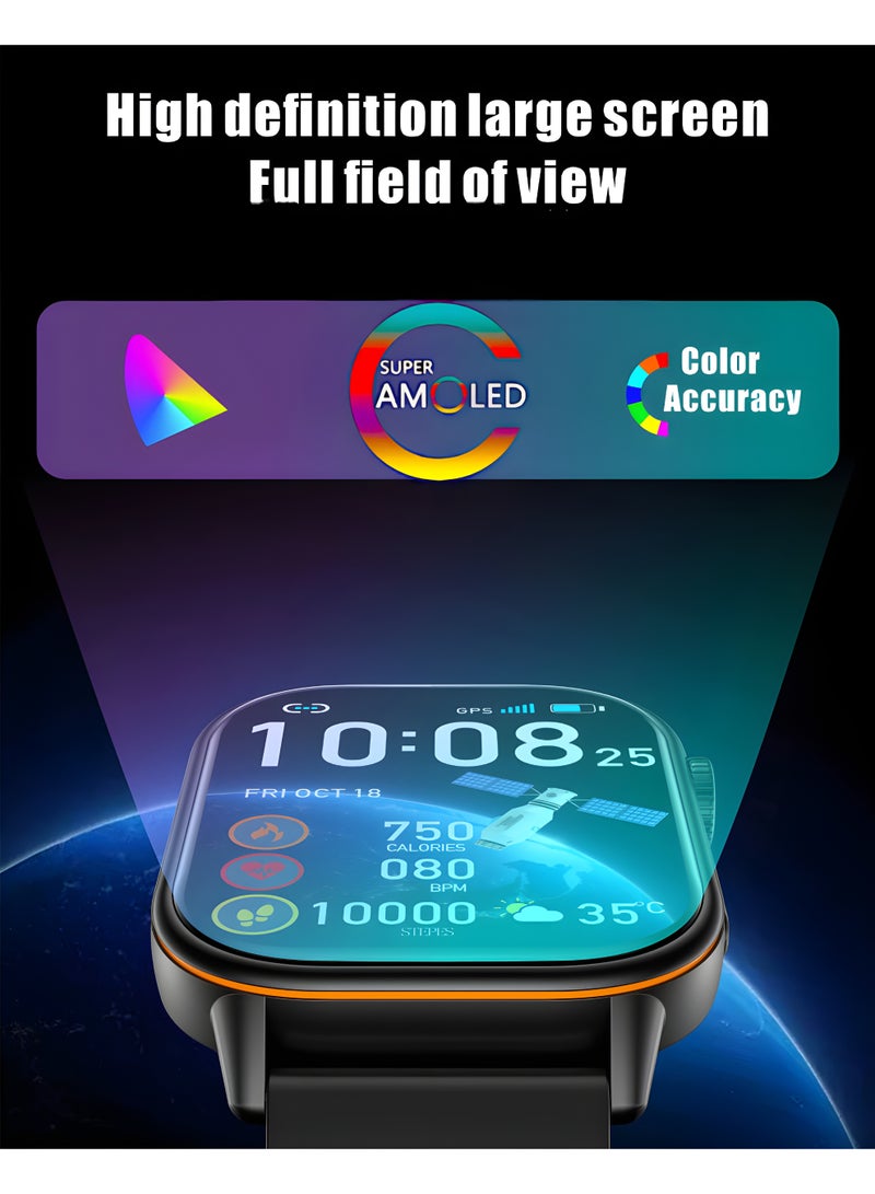 S9 ساعة S9 Mini الذكية بشاشة Super AMOLED، مكالمات بلوتوث، تتبع اللياقة والنوم، إشعارات التطبيقات – متوافقة مع أندرويد وiOS - Image 4