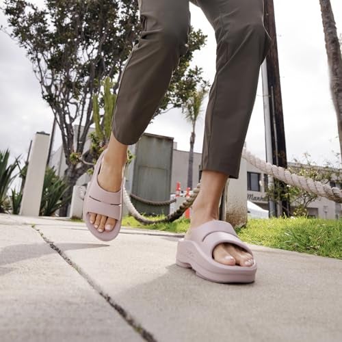 OOFOS OOmega OOahh Recovery Sandal, Stardust - Women’s Size 9 - Image 5