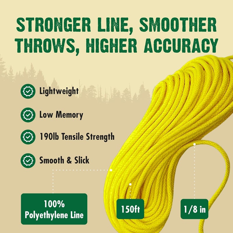 FORESTER Professional Arborist Throw Line Kit with Storage Bag | Tree Felling Equipment with Arborist Throw Bag | Throw Rope, Throw Weight, and Storage Bag - Image 2