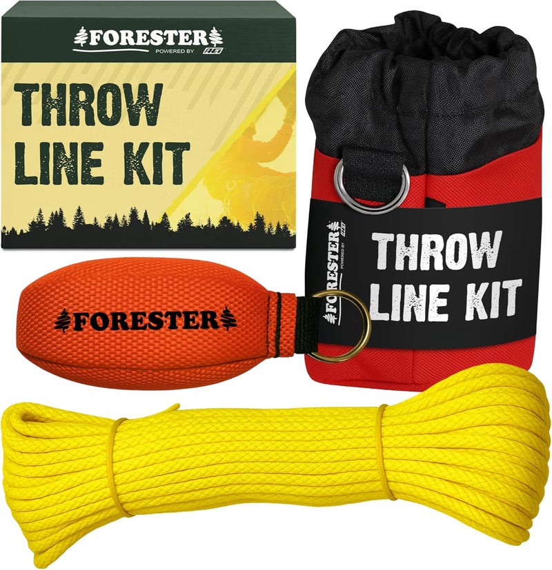 FORESTER Professional Arborist Throw Line Kit with Storage Bag | Tree Felling Equipment with Arborist Throw Bag | Throw Rope, Throw Weight, and Storage Bag - Image 1