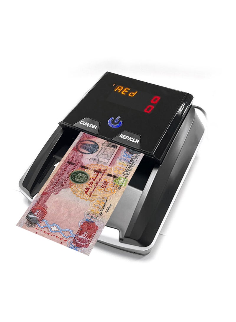 Crony CN-136 Advanced Currency Detector With Automatic Counterfeit Detection, UV Light And Magnetic Sensor, IR Detection System, Built-In Battery And LED Display, Compact Money Detector For Banknote Verification, Fast Bill Scanner And Cash Checker, Supports USD, EURO, AED, Custom Currency, Ideal For Banks, Shops, Offices, Outdoor Use, High Accuracy Note Verifier And Portable Counterfeit Bill Detector - Image 1