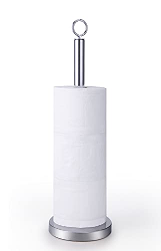 SunnyPoint Elite Heavy Weighted Sturdy Spare Toilet Paper Roll Holder Storage Stand - Image 1